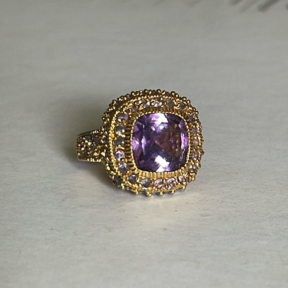 925 • Women’s Ring • Amethyst• SIZE 5 - Picture 1 of 4